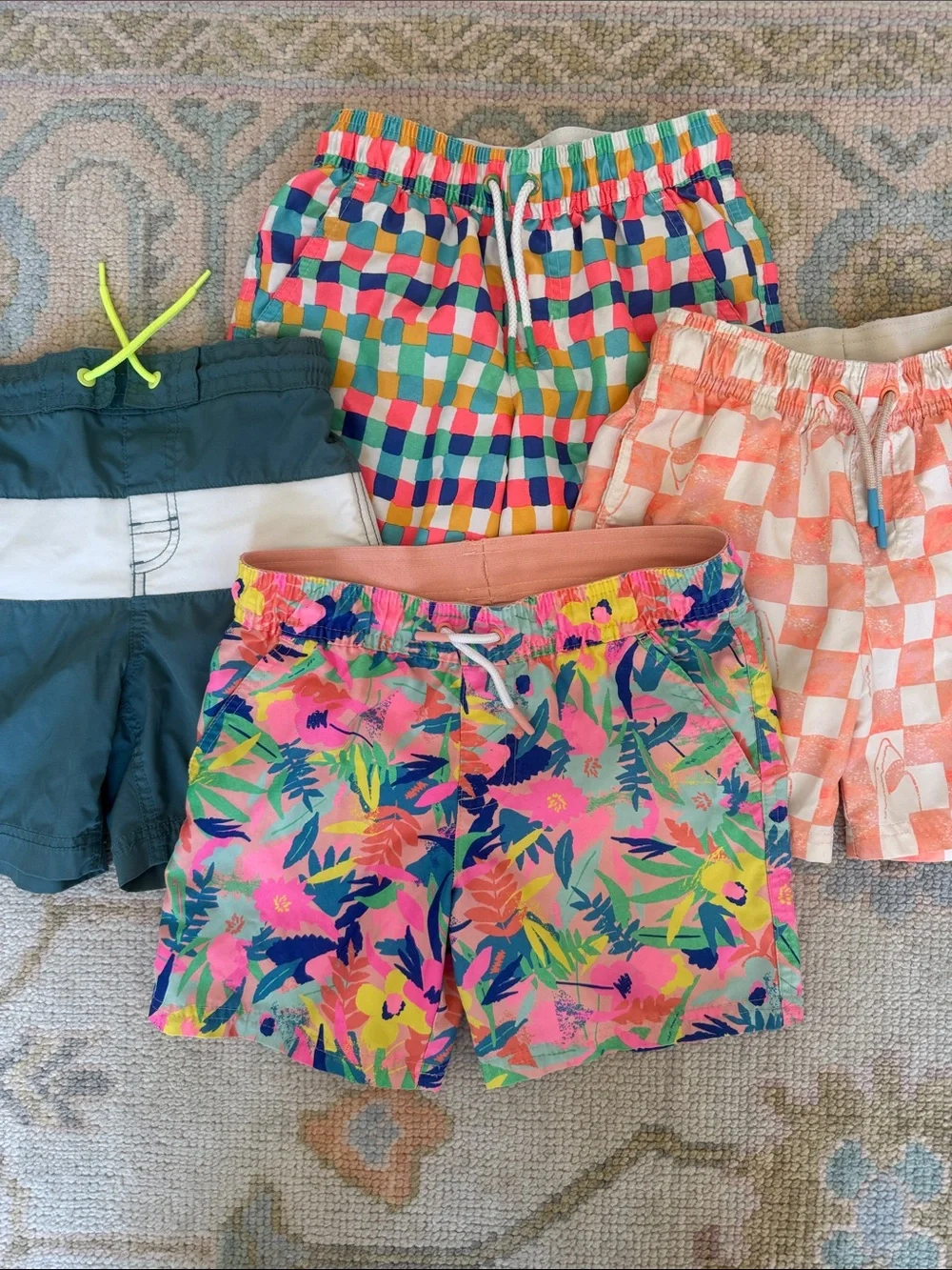 Cat & Jack Boys Size 6/7 Swim Trunk Lot